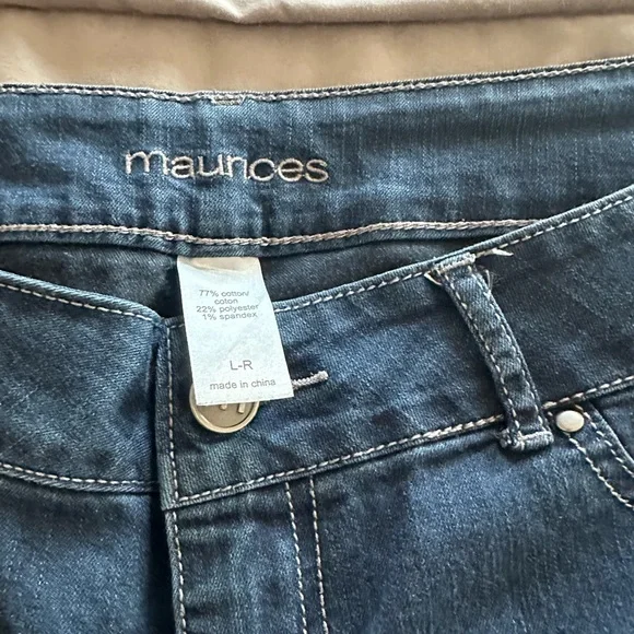 Maurice’s jeggings Blue and gray - size large regular- EUC - both pairs! - Picture 6 of 7